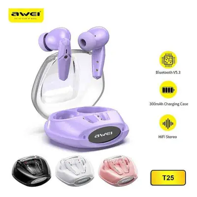Awei T25 TWS Wireless Gaming Earbuds